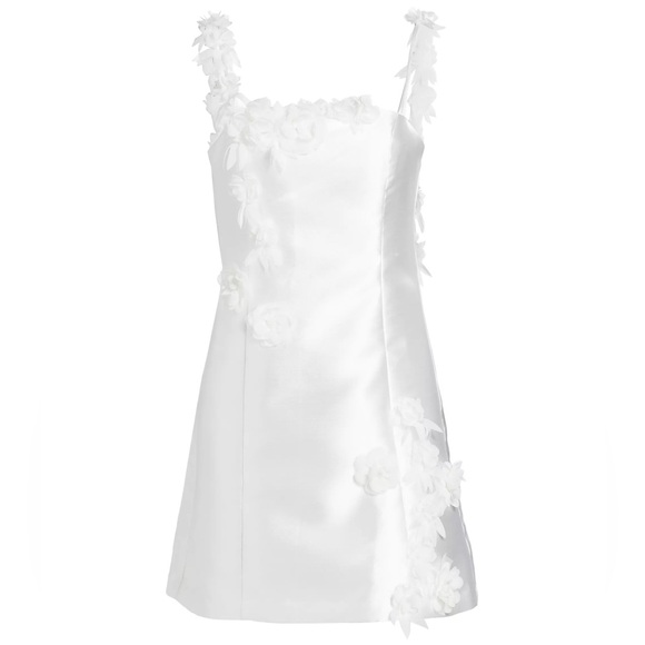 NWT ELLIATT Stevie Flower Applique Minidress White Size Small - Picture 4 of 9